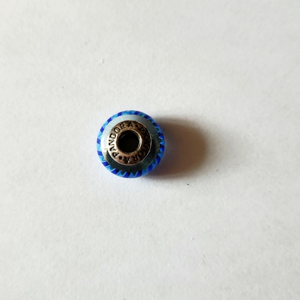 Pandora Charm Blue Stripes